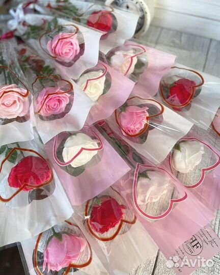 Розы из мыла
