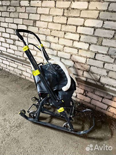 Детские санки коляска ника