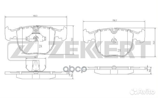 Колодки торм. диск. передн. Alpina B10 (E39) 96
