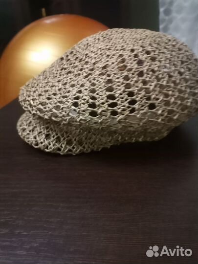 Кепка из натурального джута