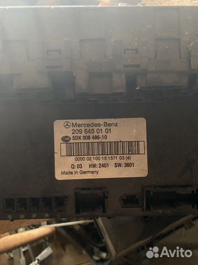 Блок SAM mercedes clk,c W209;W203