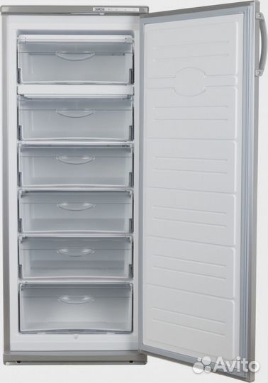 Морозильная камера Атлант M-7184-080 серебристый