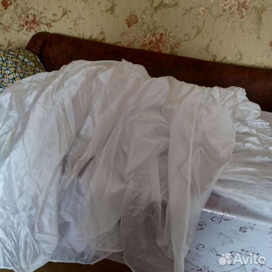 Тюль на шторной ленте белая 5 м