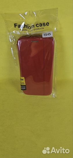 Книжка кожаная-магнитная Samsung S6