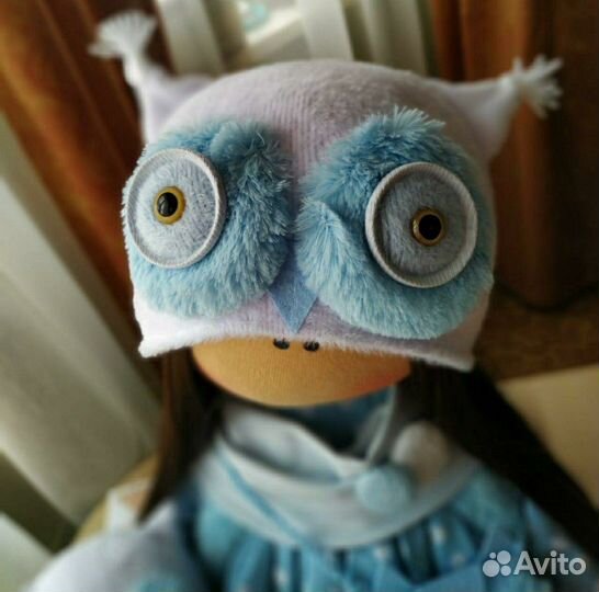 Интерьерная кукла сова ручной работы
