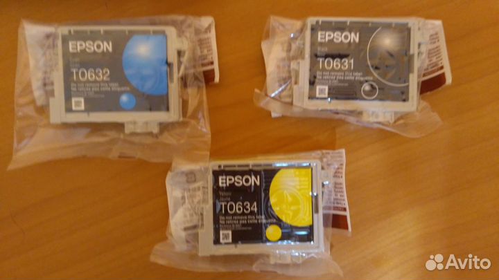Новые картриджи для принтера epson