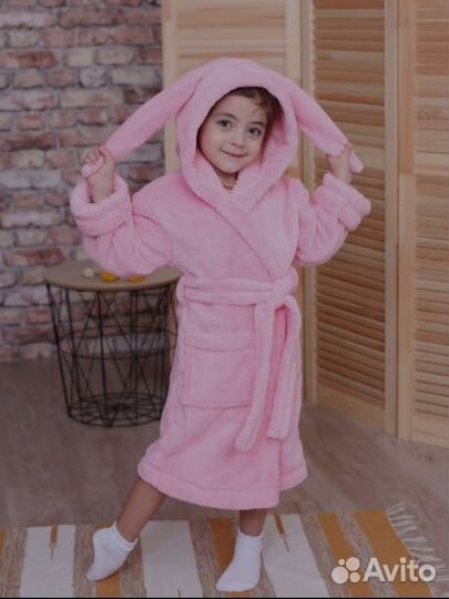 Детский махровый халат новый