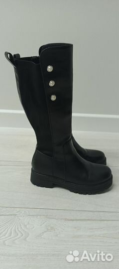 Кожаные сапоги детские