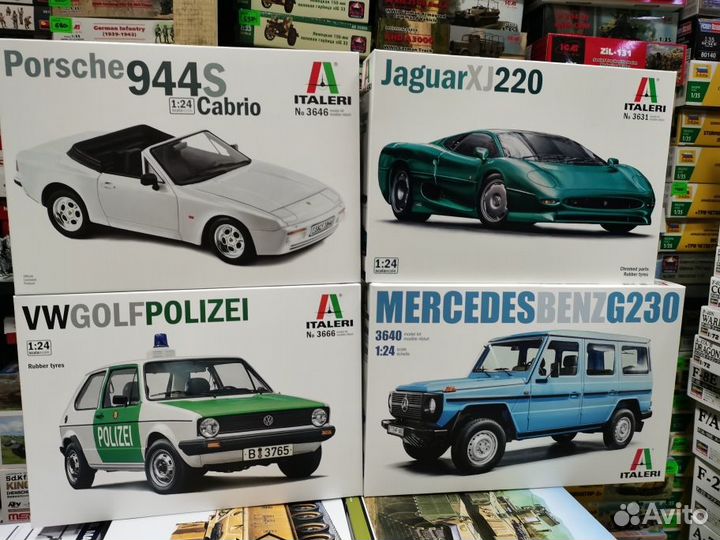 Сборные модели автомобилей 1 24