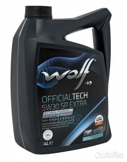 Wolf officialtech 5W30 SP extra Масло моторное