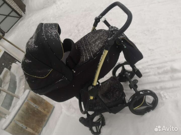 Коляска 2 в 1 эко кожа