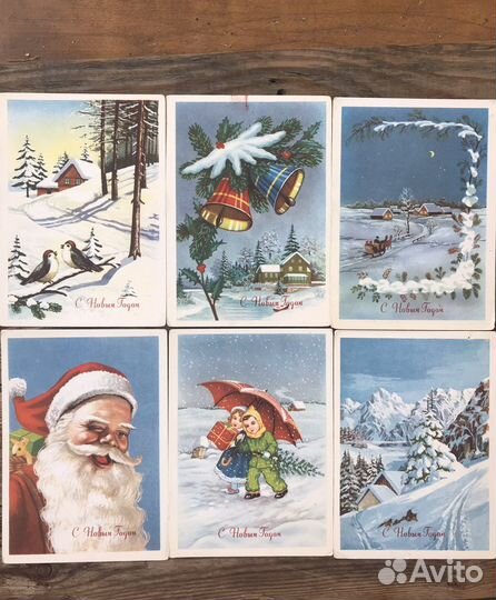 Открытки С Новым годом Югославия 60-е