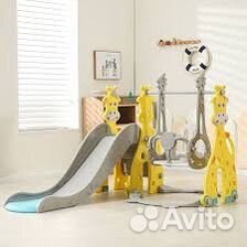 Горка+ качели игровой комплекс новый