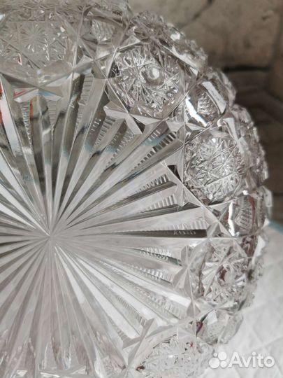 Ваза для фруктов хрусталь СССР