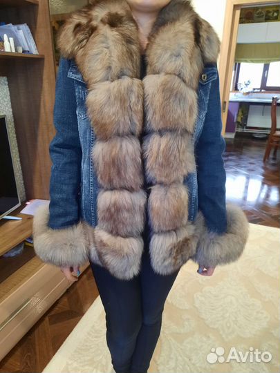 Куртка зимняя женская 44 46 размер с мехом