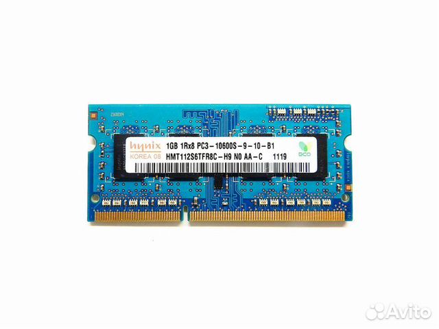Оперативная память sodimm DDR3 1 GB 1Rx8, б/у