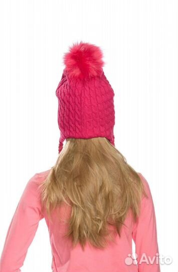 Шапка для девочки на флисе. 50-53р