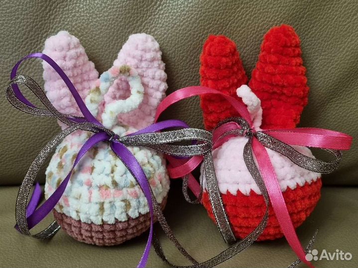 Зайчики шарики игрушки мягкие на подарок