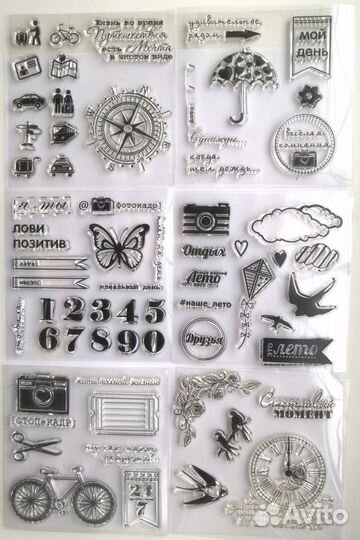 Штампы силиконовые для скрапбукинга