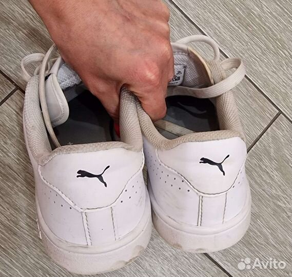 Кеды белые Puma, унисекс, размер 37.5