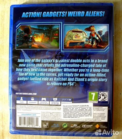 Ratchet & Clank Рэтчет и Кланк детская PS4