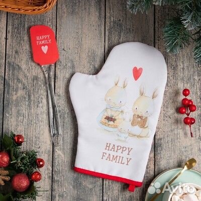 Набор подарочный: варежка-прихватка+лопатка