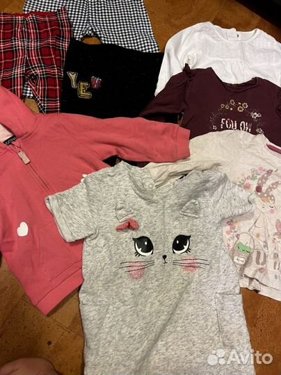 Вещи пакетом для девочек размер 86