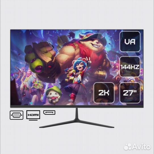 Монитор Lime G270 черный 144Hz 2560x1440 VA