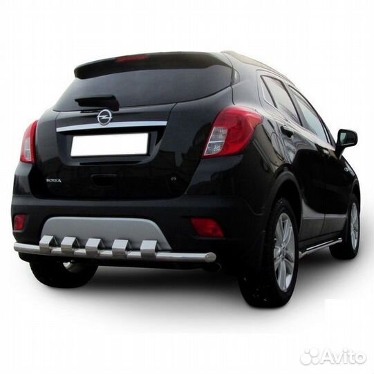 Защита заднего бампера Opel mokka (2013)