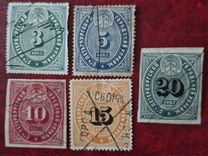 Почтовые марки Российской империи 1887-1890