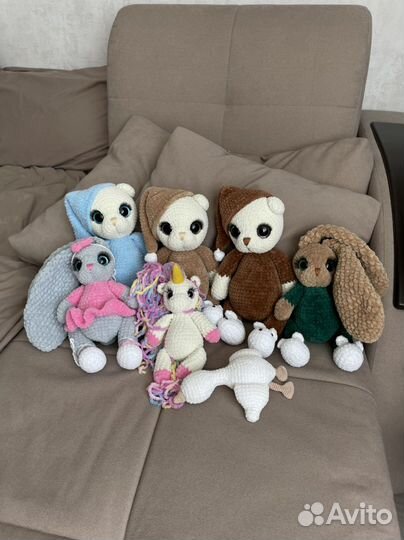 Вязаные игрушки ручной работы