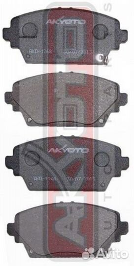 Akyoto AKD-1268 Колодки тормозные дисковые передни