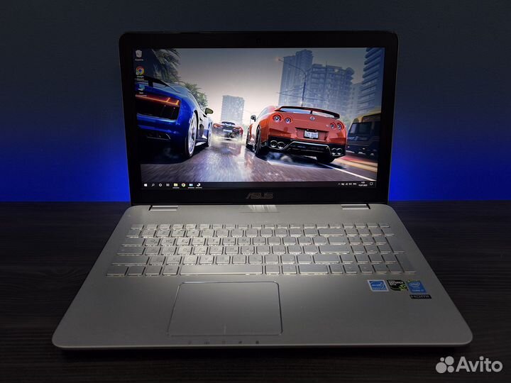 Игровой ноутбук i7 GTX850 IPS метал подсветка