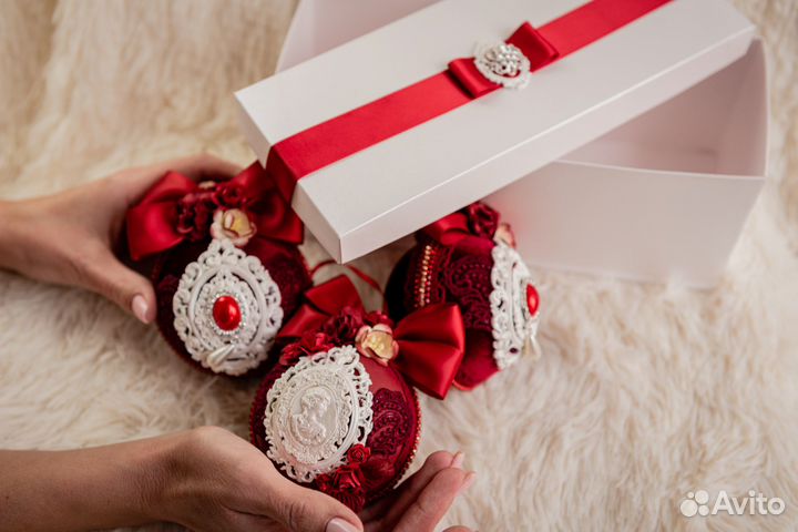 Подарочный набор ёлочных шаров