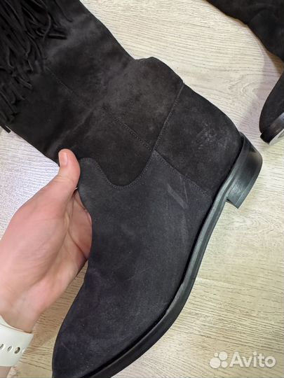 Сапоги замшевые massimo dutti 37