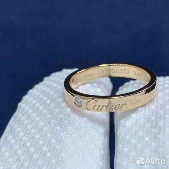 C DE cartier обручальное кольцо 0,03 ct