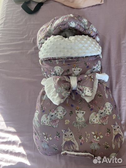 Детский конверт на выписку