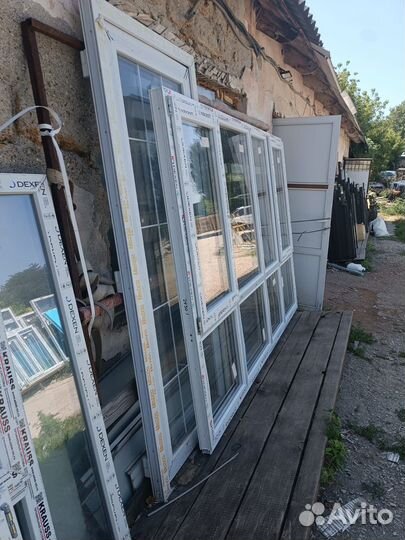 Окна пластиковые готовые и бу