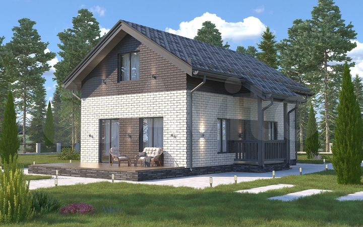 Дом 133,5 м² на участке 7 сот.