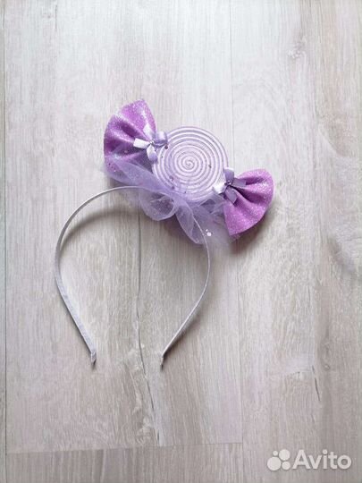 Ободок конфетка Брошь