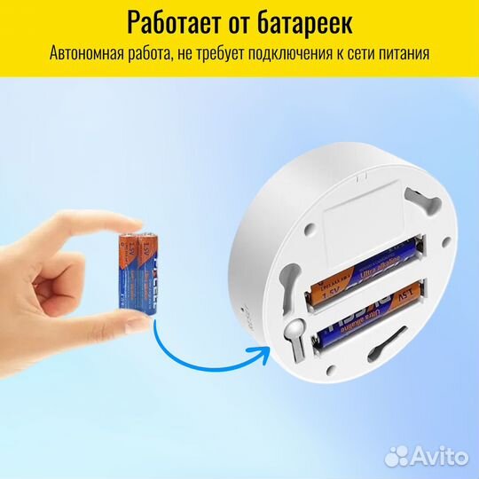 Умный WiFi датчик дыма с сиреной Smart Aura