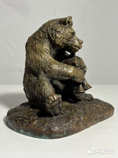 Статуэтка Медведь, бронза, Fratin, XIX век