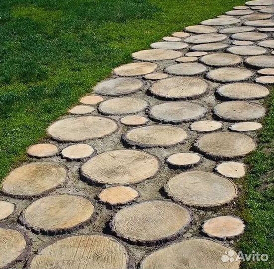 Спилы дерева для мощения