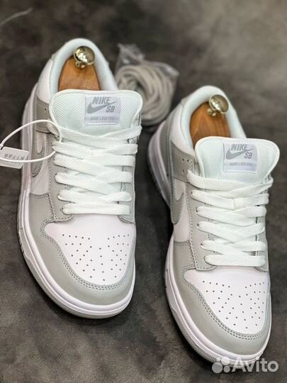 Nike SB Dunk air low 1 бело-серые разм. 41