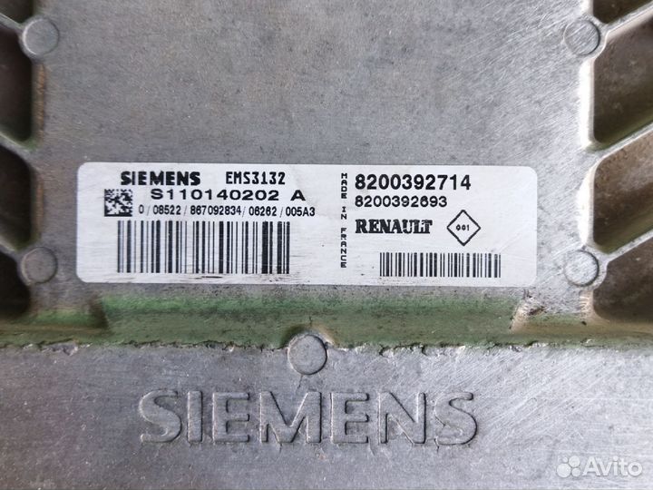 Блок управления двигателем, эбу для Renault Clio