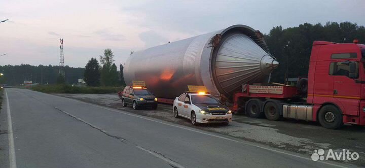 Сопровождение негабаритного груза А/М прикрытия