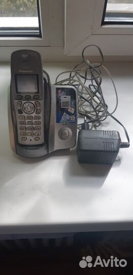 Цифровой беспроводной телефон Panasonic, б/у