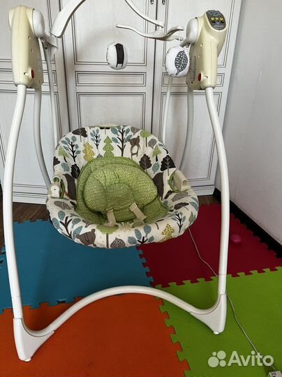 Качели graco lovin hug с адаптером