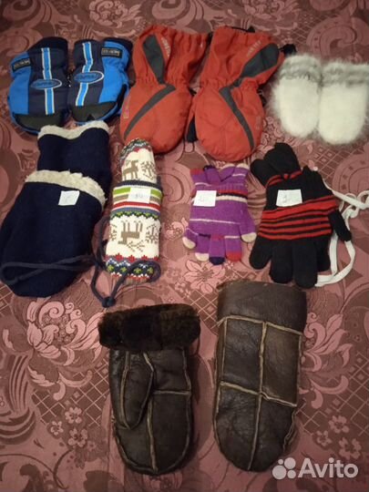 Варежки носки детские на мальчика 2-4 г