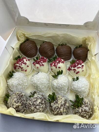 Клубника в шоколаде в наборах